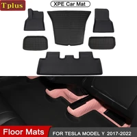 foot pad for tesla model y floor mats floor liner waterproof non slip carpet 2022 car floor mat