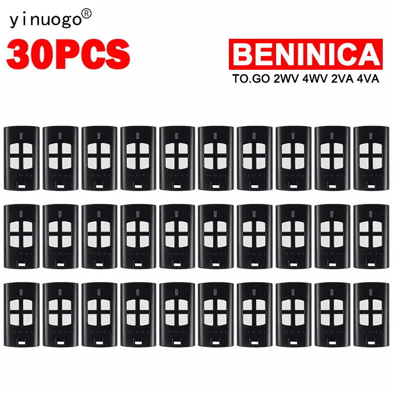 

30PCS BENINCA Remote Control Garage Door Opener 433.92MHz Rolling Code Replacement For BENINCA TO GO 2WV 4WV 2VA 4VA 2 4 WV VA
