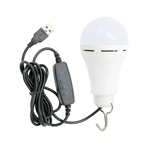 Светодиодная уличная лампа с USB, портативный подвесной ночсветильник с регулируемой яркостью, лампочка с круглым светом для кемпинга, походов, рыбалки, палатки