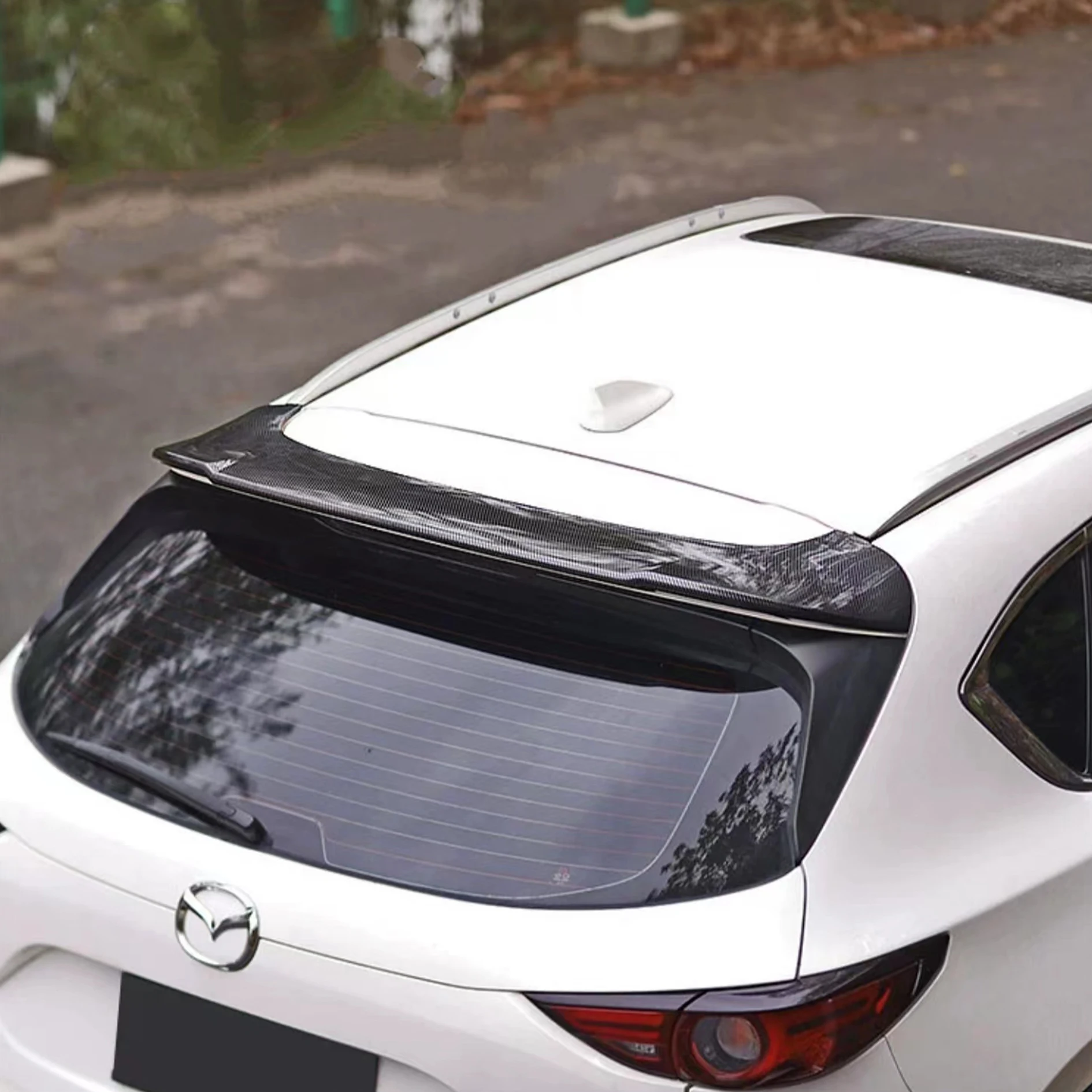Подходит для Mazda CX-5 2017 18 19 20 21 2022 задний спойлер на крышу брызговик углеродный