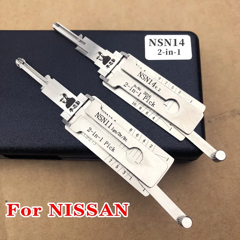 Фото Декодер NSN14 NSN11 LSIHI 2-в-1 для Nissan, инструмент для вскрытия автомобильных замков, инструмент для слесарей. №1