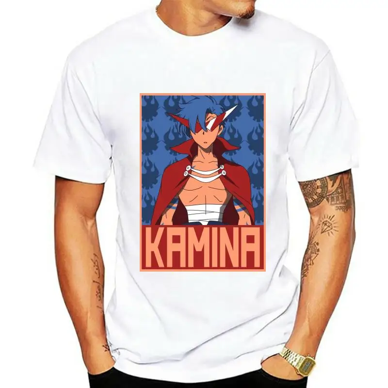 

Мужская футболка с круглым вырезом Tengen Toppa Gurren Lagann Kamina