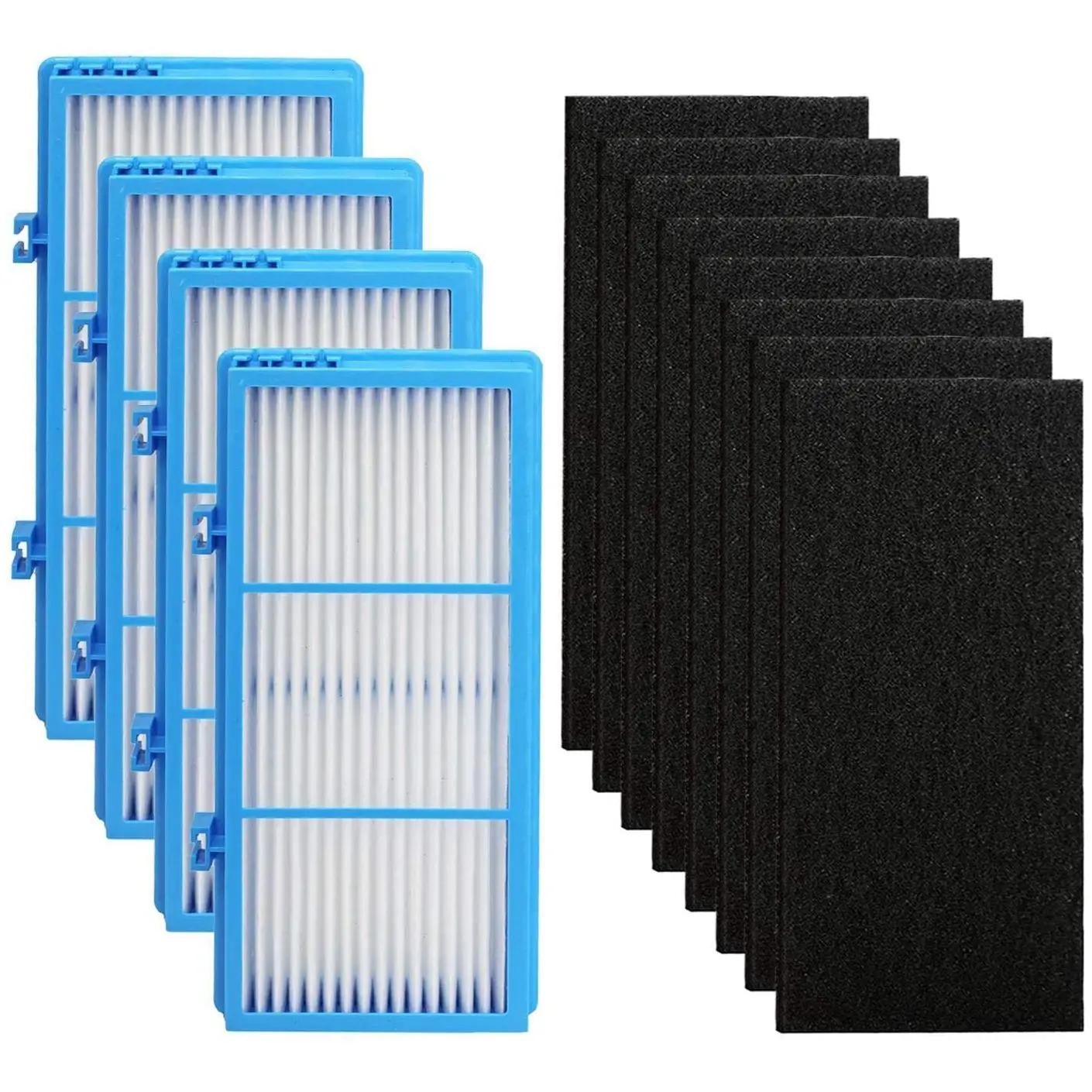 

Replacement Filters for Holmes AER1 HAPF30AT HAP242-NUC HEPA Type Total Air Filter, 4 HEPA + 8 Carbon Booster Filters