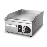 Commercial 220V Electric Grill Griddle Stainless Steel Finger Cake Grilled Squid Fried Steak Machine With Temperature Control