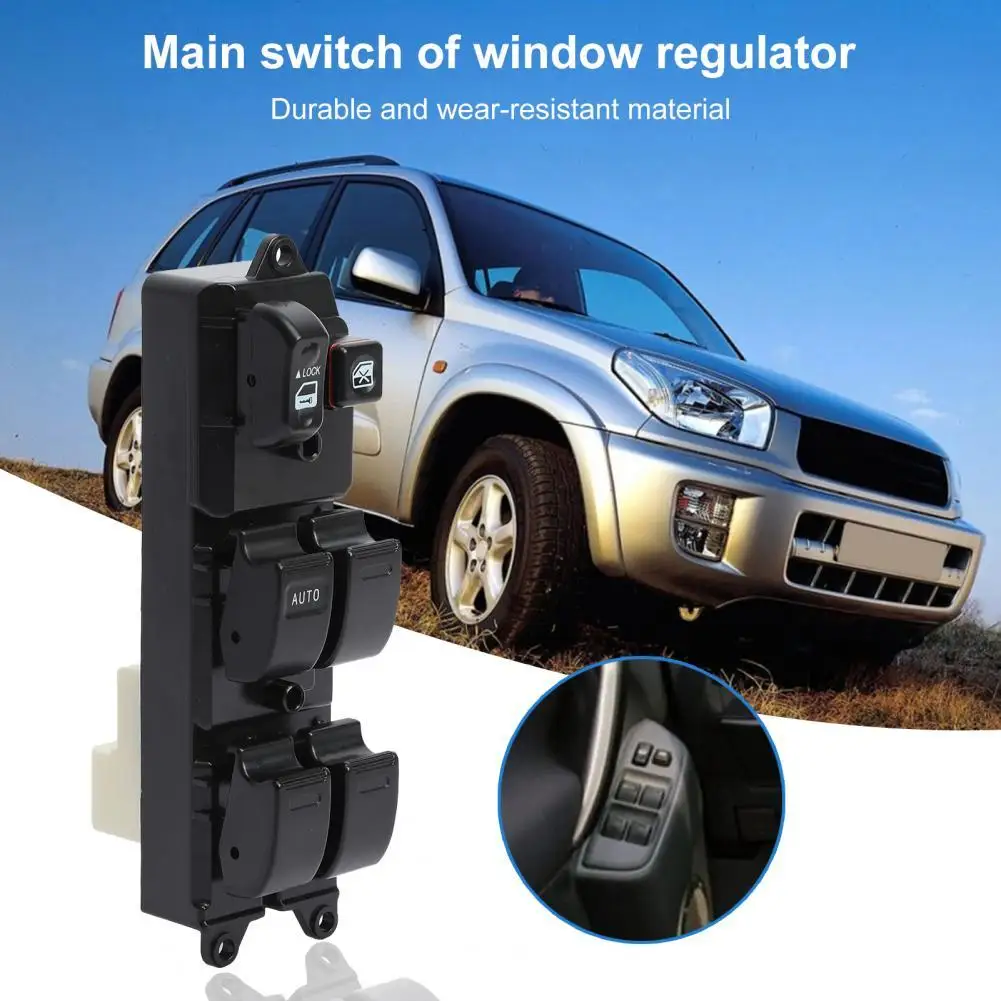

Window Switch Anti-scratch Replacement Black Electric Window Control Switch 84820-42180 for Toyota RAV4 00-06