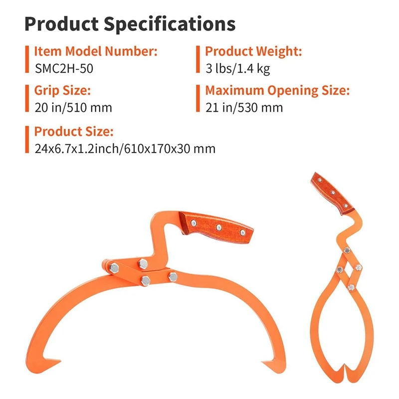 1 шт. 20-дюймовые щипцы для вытягивания и переноски Нескользящий Захват