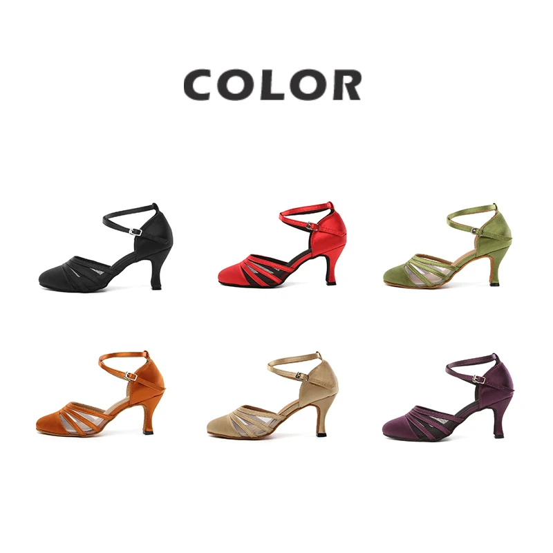 Ballroom Dancing Shoes Heels Latin Dance Woman Modern Tango Shoes Women Girls Ladies Elegant Women's Shoe Salsa Practice Sandals