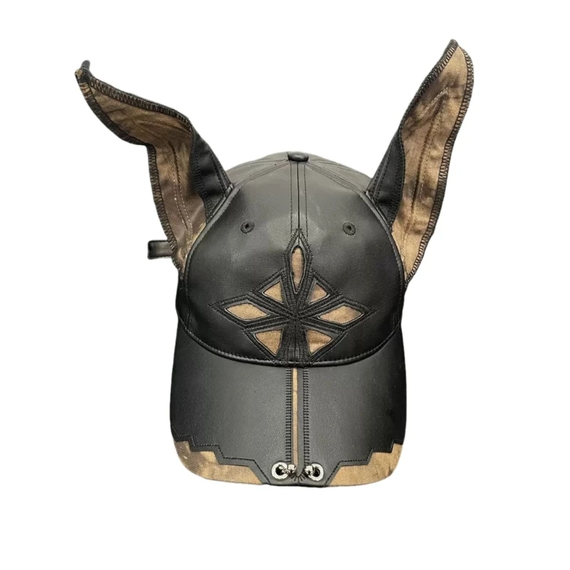 

Винтажная бейсболка с ушками из полиэстера