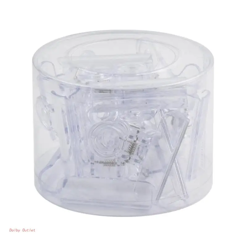 

24 шт., прозрачные Зажимы для бумаги