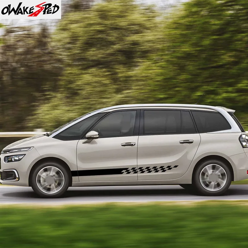 2 шт. виниловые наклейки на боковые двери автомобиля Citroen C4 PICASSO