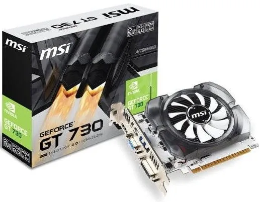 Видеокарта PCI-E MSI GeForce GT 730 (N730-2GD3V2) 2GB GDDR3 128bit 40nm 700/1600MHz DVI-I(HDCP)/HDMI/VGA RTL | Компьютеры и