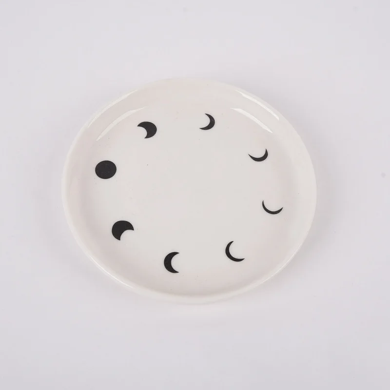 Поднос для хранения ювелирных изделий Moon декоративные контейнеры колец тарелок