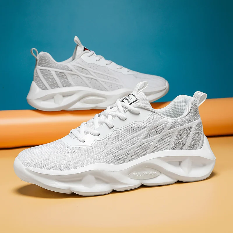 Xiaomi SALUDAS Running Shoes for Men Height Increasing Flying Woven Sneakers Fashion Elastic Casual Shoes Tennis Sneakers Male