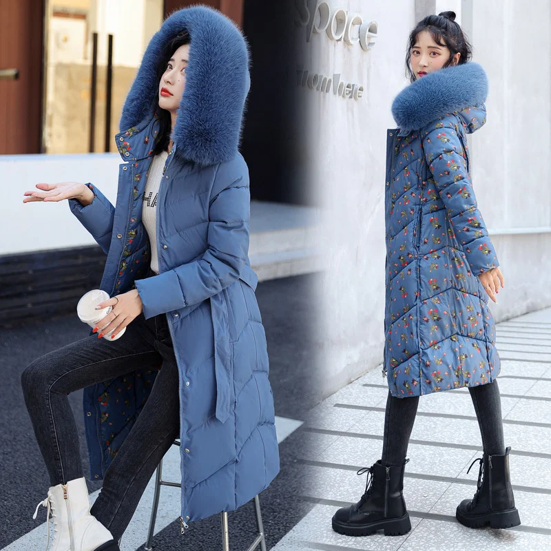 2022 Double Sides Women Winter Jacket Hooded Parka Warm Thicken Female Coat Two Sides Wear Windproof Long Winter Clothes