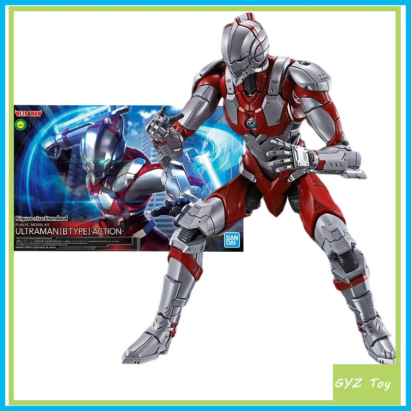 

Оригинальная Аниме Фигурка Bandai Ultraman, набор для гаража, фигурка серии Rise, Коллекционная модель Hayata Shinjiro, игрушки для мальчиков, подарок