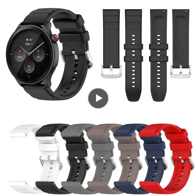 

For Huami Bracelet For Watch Band Silicone Strap Soft Silicone Universal Strap Smart Watch Accessories 22mm