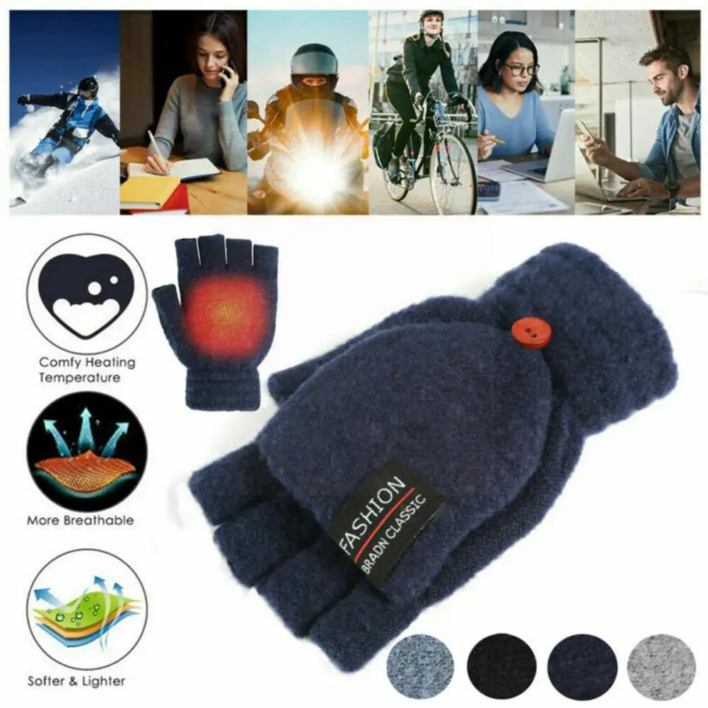

Usb Clamshell Gloves Double-sided Electric Heating Riding Gloves Multi-occasion Outdoor Warm Ski Gloves High-tech G2q7