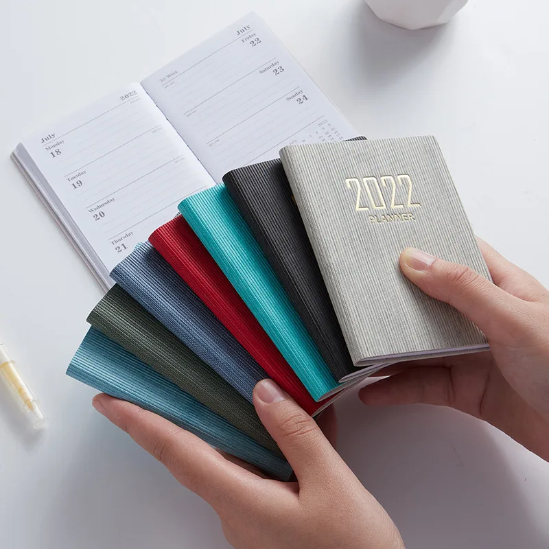 

A7 English Calendar Creative Portable Notebook Notepad Journal Notebook Planner