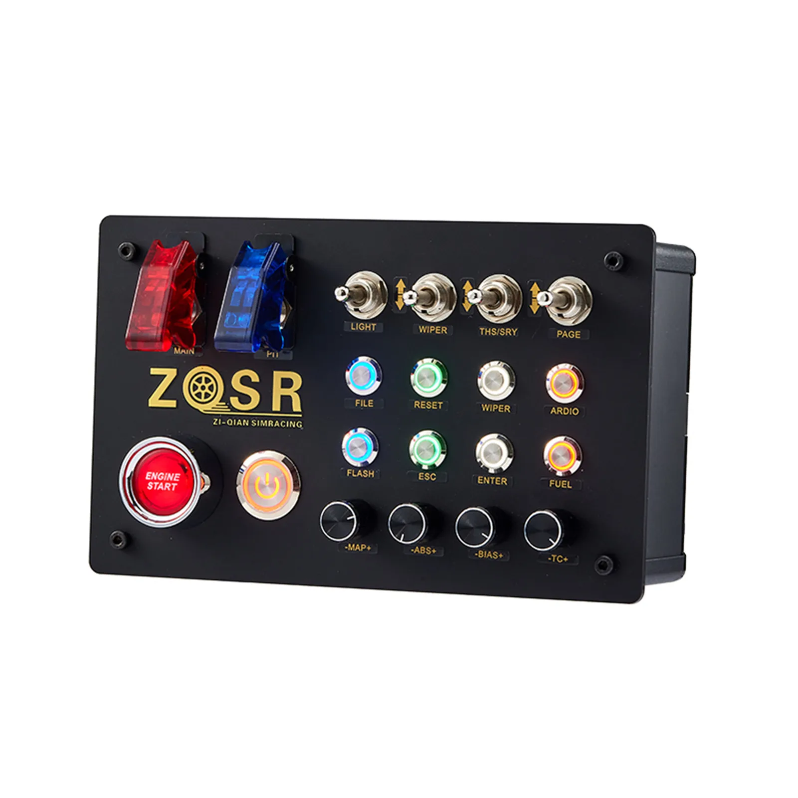 

ZQSR Simulates Racing Car Central Control Box Multifunctional Control Button Box PC USB for Fanatec Thrustmaster Simdid