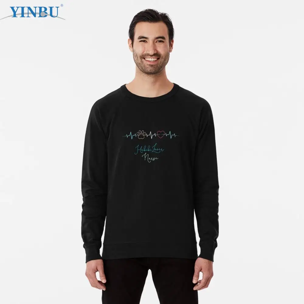 

Habibi Bear Lover Nurse Colorful Logo Lightweight Sweatshirt fashion streetwear Men's clothes