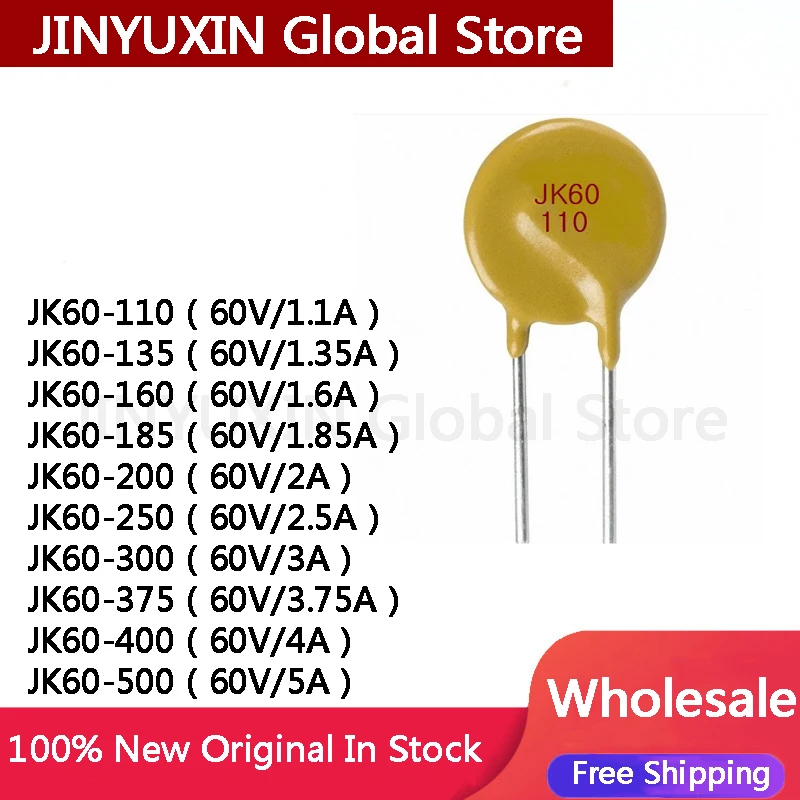 20Pcs JK60 JK60-110 JK60-135 JK60-160 JK60-185 JK60-200 JK60-250 JK60-300 JK60-375 JK60-400 JK60-500 Thermistor In stock