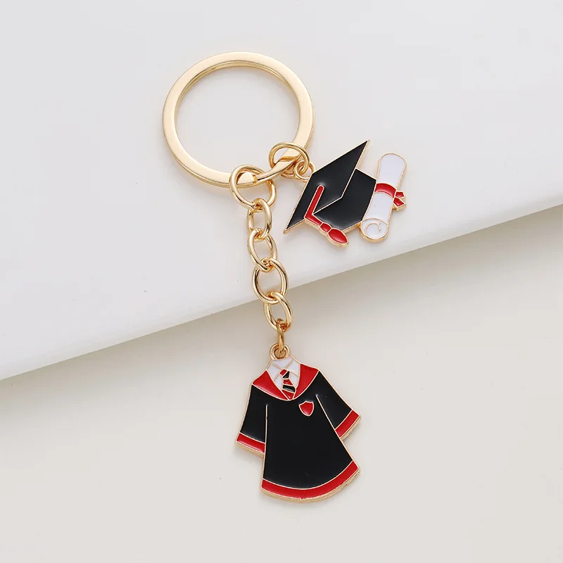 

Creative Alloy College Uniforms, Magic Wand Badge Keychain, Cartoon School Uniforms Series Keychain