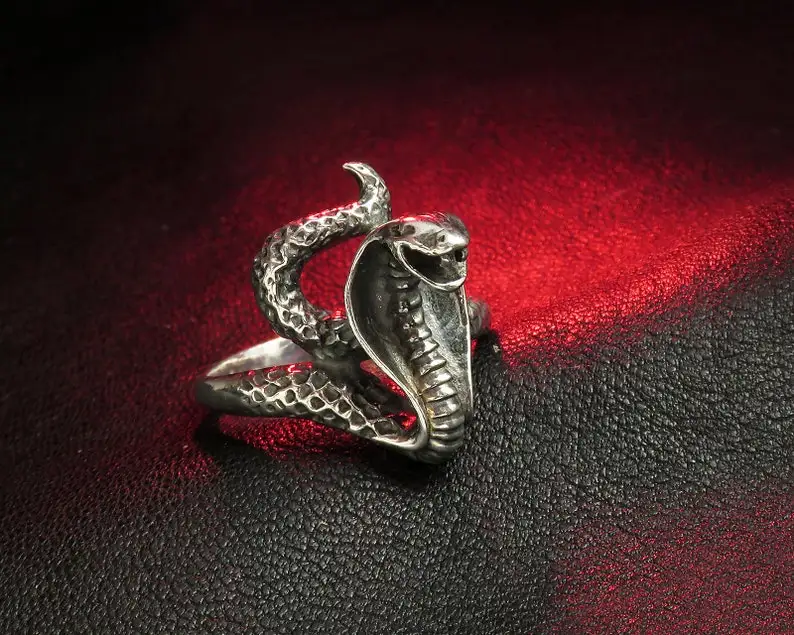 

Snake Ring, Snake Jewelry, Cobra Ring gothic