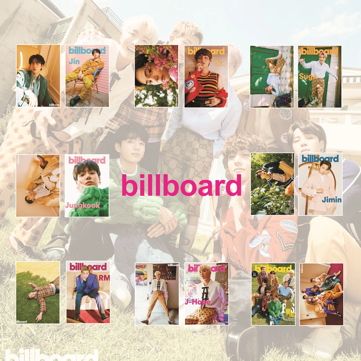

Оптовая продажа 2 шт./компл. Kpop Bangtan Boys рекламный щит, наклейка для магазина, HD постер, новый фотоальбом, наклейка на стену, обои