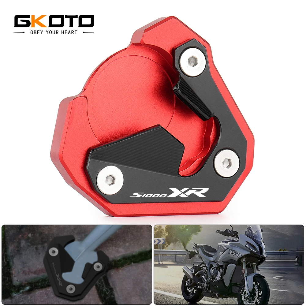 

Motorcycle Accessories For BMW S1000XR S1000 XR 2020 2021 2022 CNC Aluminum Kickstand Sides Stand Extension Enlarger Pad