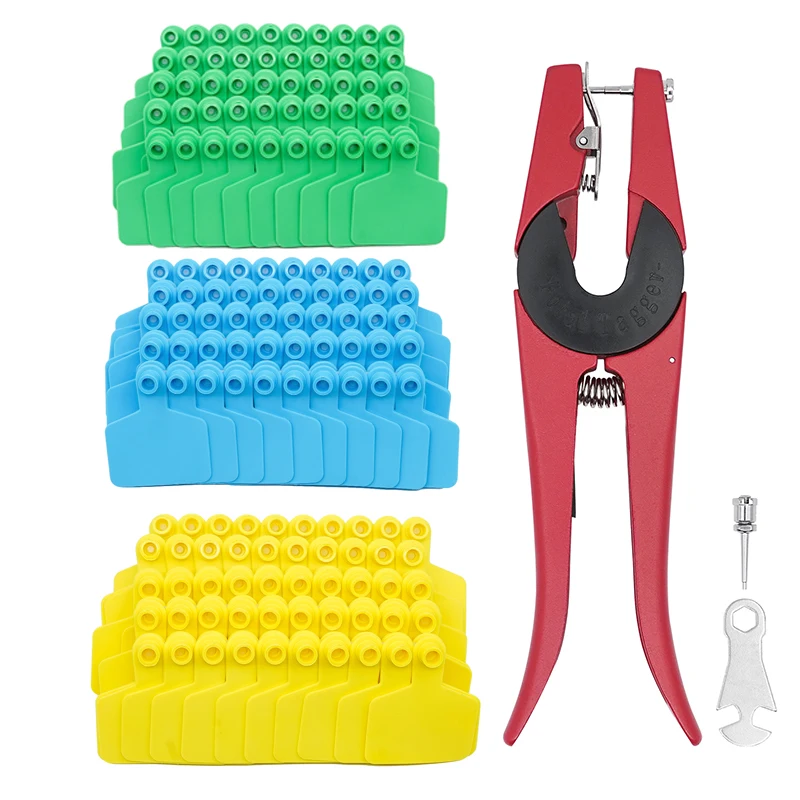 

1Pcs Ear Tag Clamp & Cutter Pliers Tag Applicators Farm Animal Metal Ear Thorn Tongs Swine Cow Sheep Rabbit Identification Tool