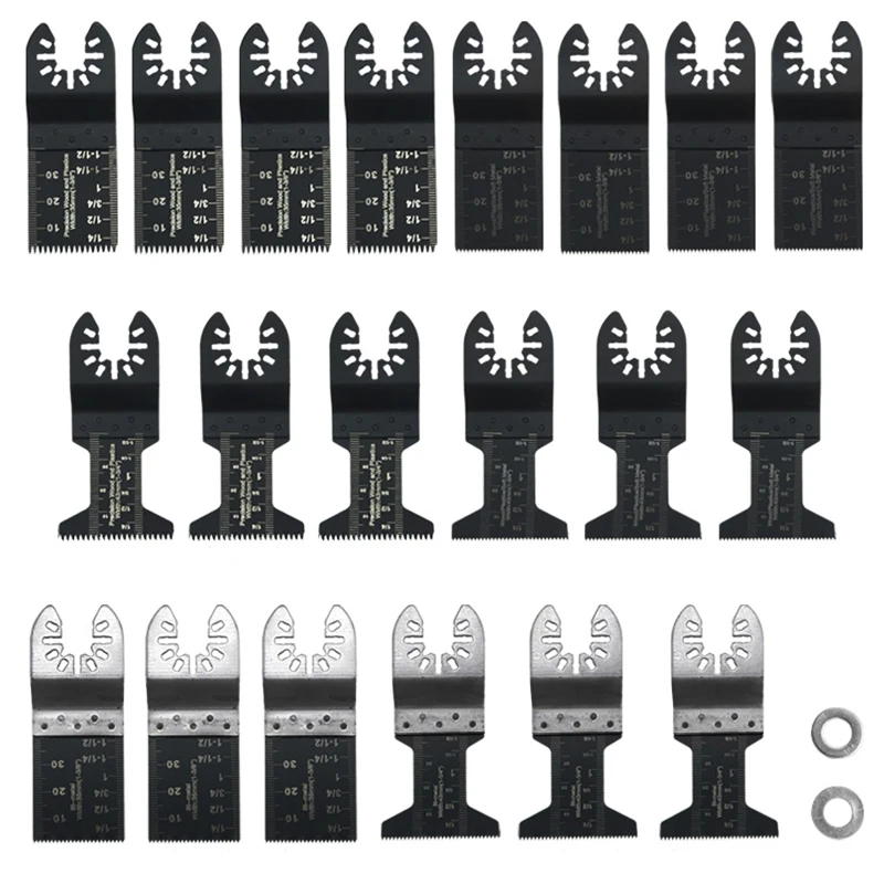 

20PC Oscillating Blades Saw Oscillating Blade Bi-metal Precision Saw Tool Multifunction Cutting Accessories DIY Power Tool