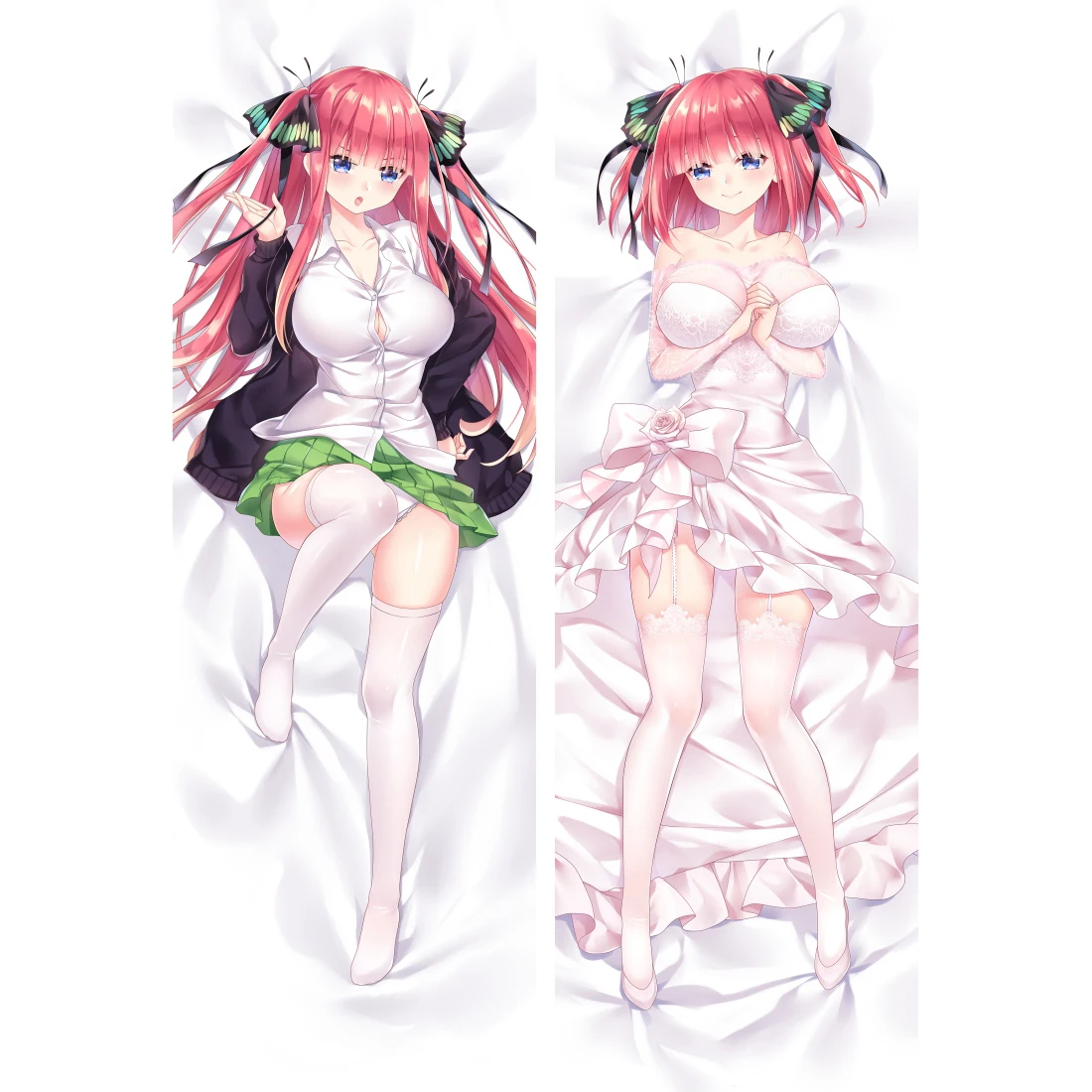 

The Quintessential Quintuplets Nakano Yotsuba Dakimakura Pillowcase Peach skin Hugging Body Bedding Cushion Otaku Cover