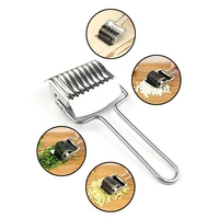 both size stainless steel noodles cutter non slip handle pasta maker tools manual shallot section cutter kitchen gadgets