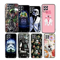 star wars robot space for oppo realme gt neo master edition 9i 8 7 pro c21s narzo 30 tpu soft silicone black phone case fundas