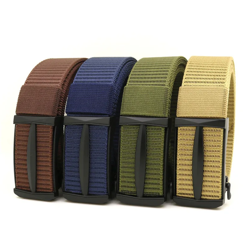 

Luxury Designer H Brand Designer Belts Men High Quality Nylon No Hole Automatic Buckle Women Belt Waist Strap for Jeans 120cm