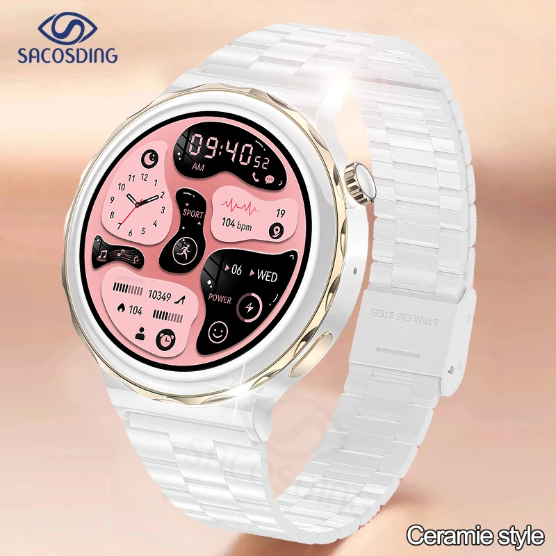 

2022 New Women Smart Watch NFC Bluetooth Call Watches Heart Rate Monitor Waterproof Smartwatch For Women's Samsung Galaxy