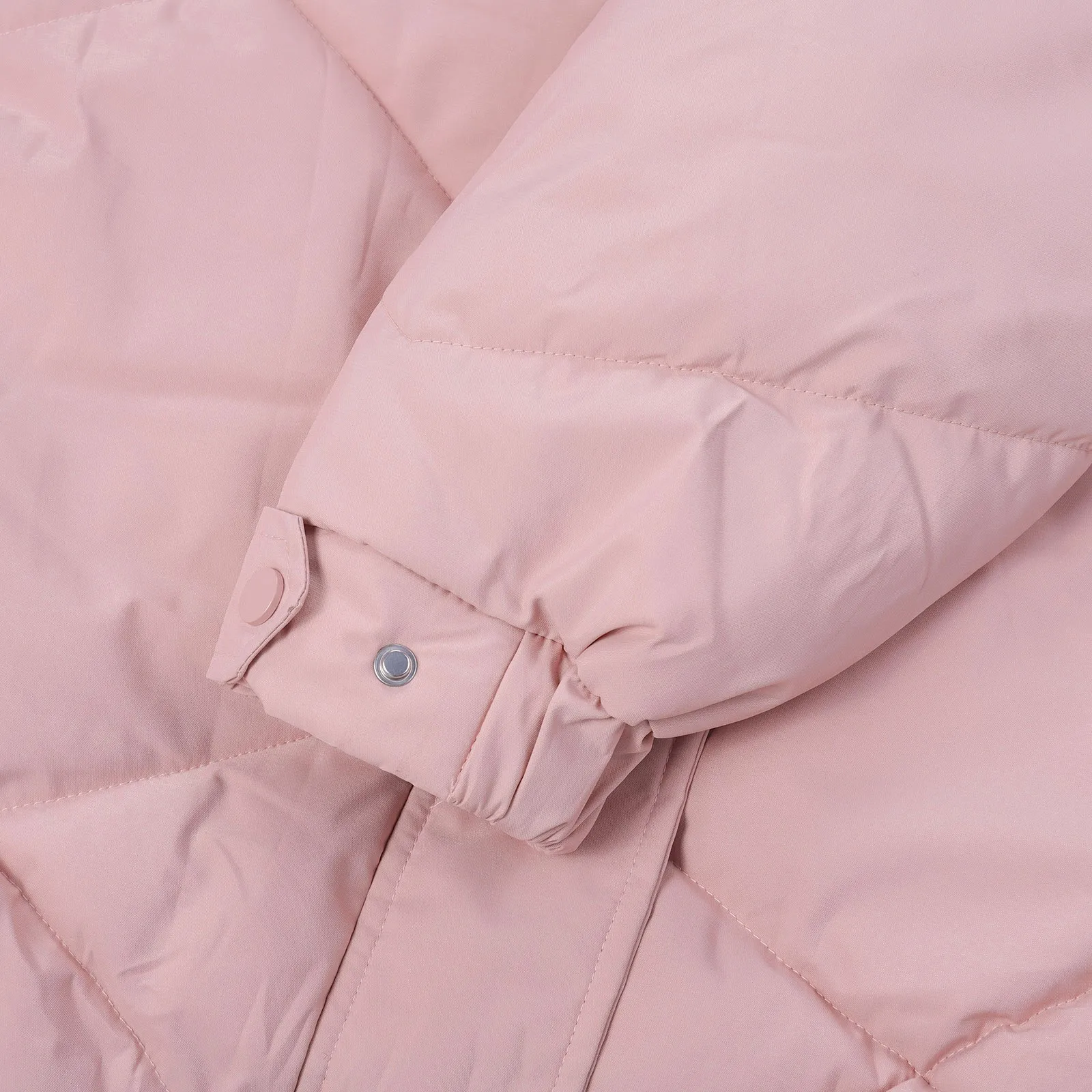 Cotton Jacket Women Winter Knee Length Down Coat Jacket  Standing Collar Loose Down Jacket Fashion Warm Streetwear Female