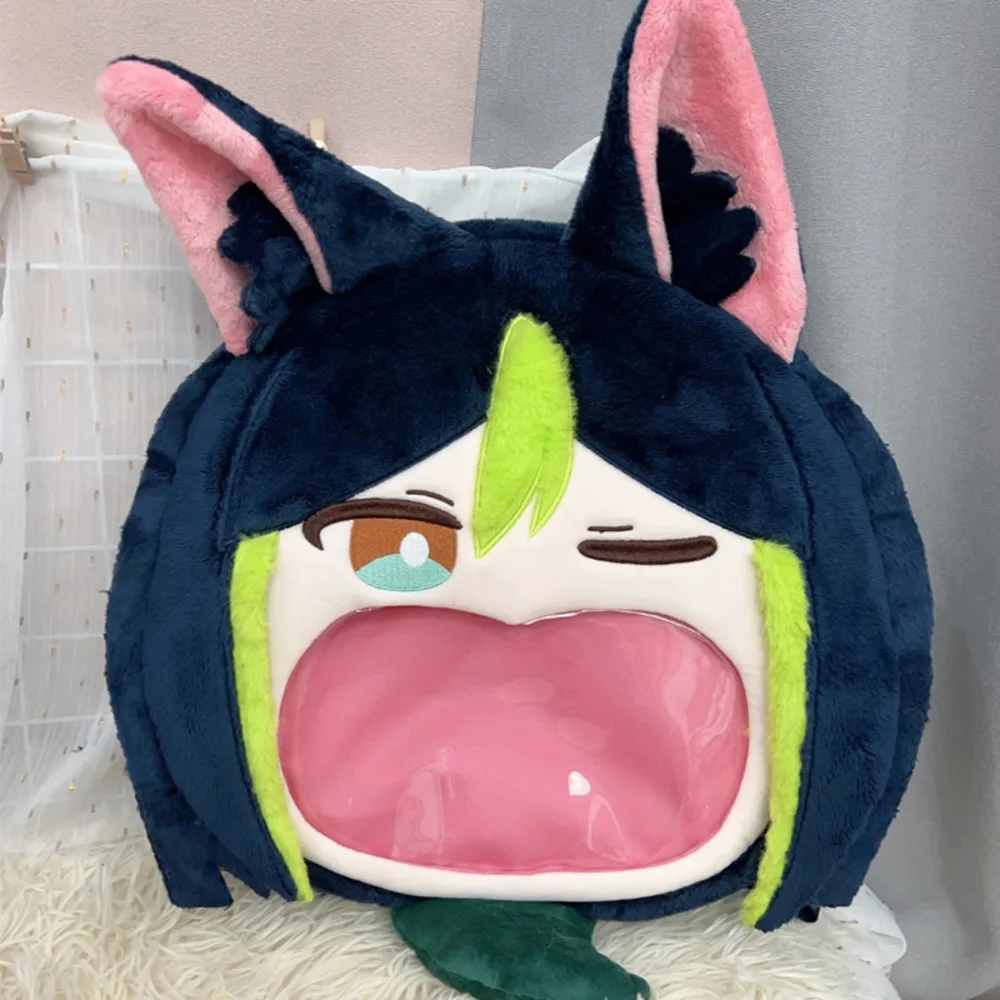 Прекрасный Tignari Genshin Impact косплей большой рот прозрачный Itabag студенческий рюкзак