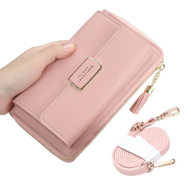 

Women's Wallet Crossbody Shoulder Mini Handbag PU Leather Card Holder Female Purse Zipper Brand Wallet For Girl кошелкк женский