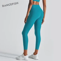 dancefish women nylon leggings profession fabric thickening type sanding fitness breathable comfortable sportwear yoga pants