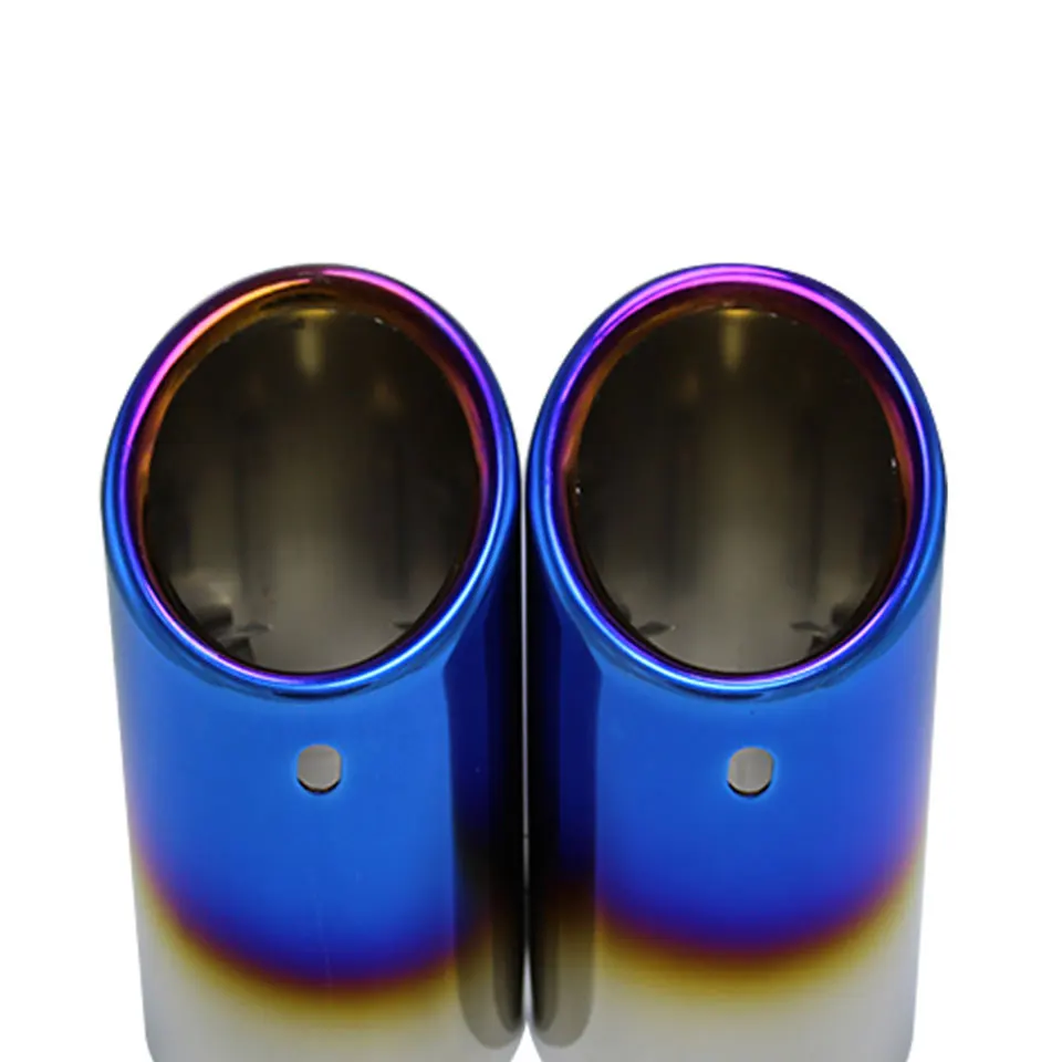 2 шт. наконечник глушителя выхлопной трубы из нержавеющей стали для BMW 5 серии 520i