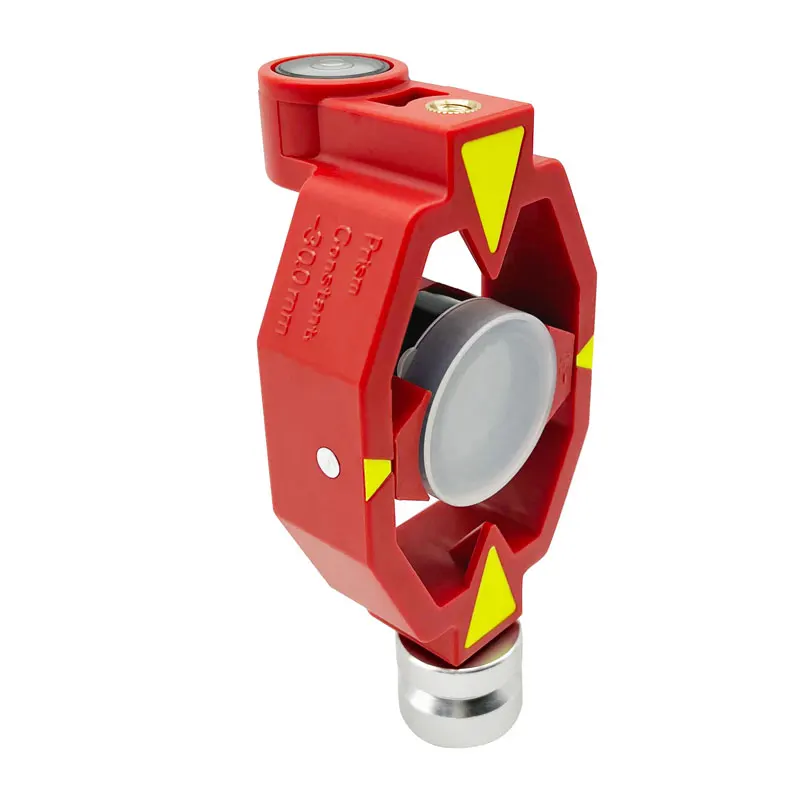 

NEW Constant -30/0mm Offset Mini Prism for Total Station Surveying Silver Plated With Thread Adapter