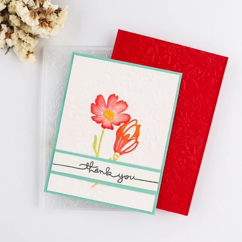 3D папка для тиснения с цветочной текстурой штамп трафарет тисненый коврик сделай