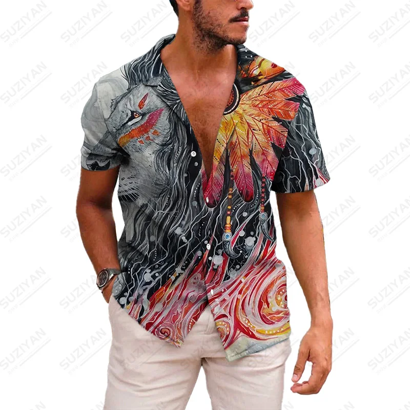 

Shirt Men Patterns Designer Stand Collar Fashion Male Japanese Handsome Street Gentlemanlike New Printing 2022 3D Printing
