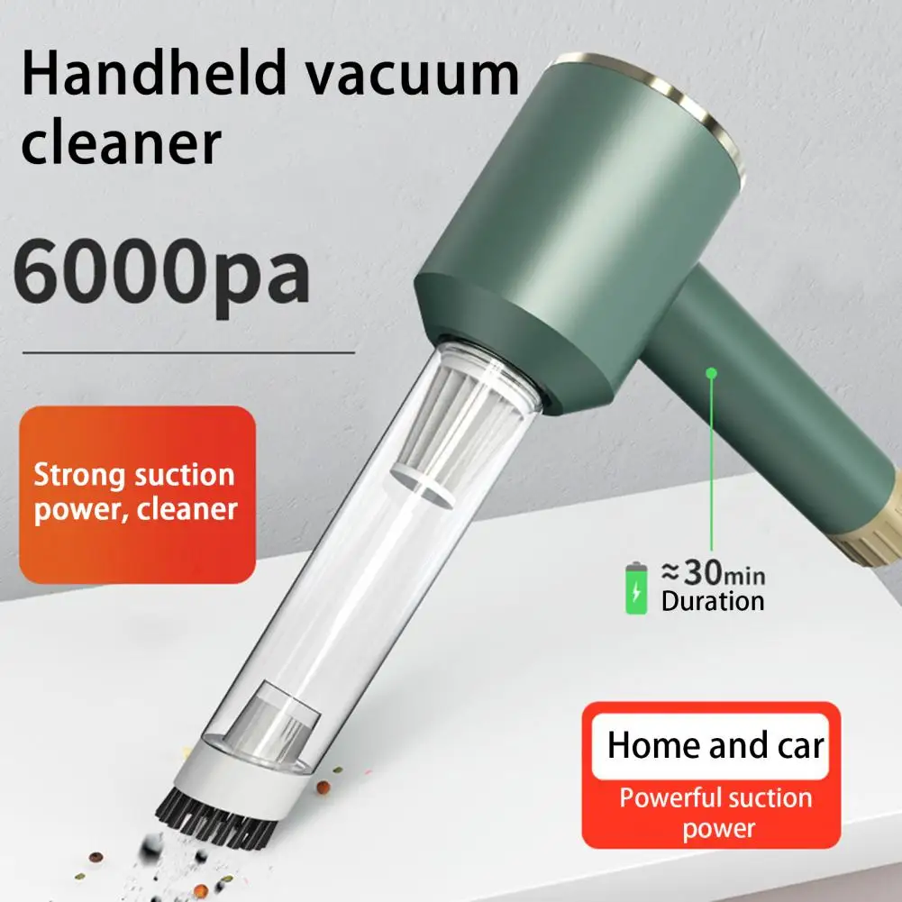 

Handheld Vacuum Cleaner 1 Set Convenient Long Endurance Low-noise Handheld High-power Air Blower Duster for Home
