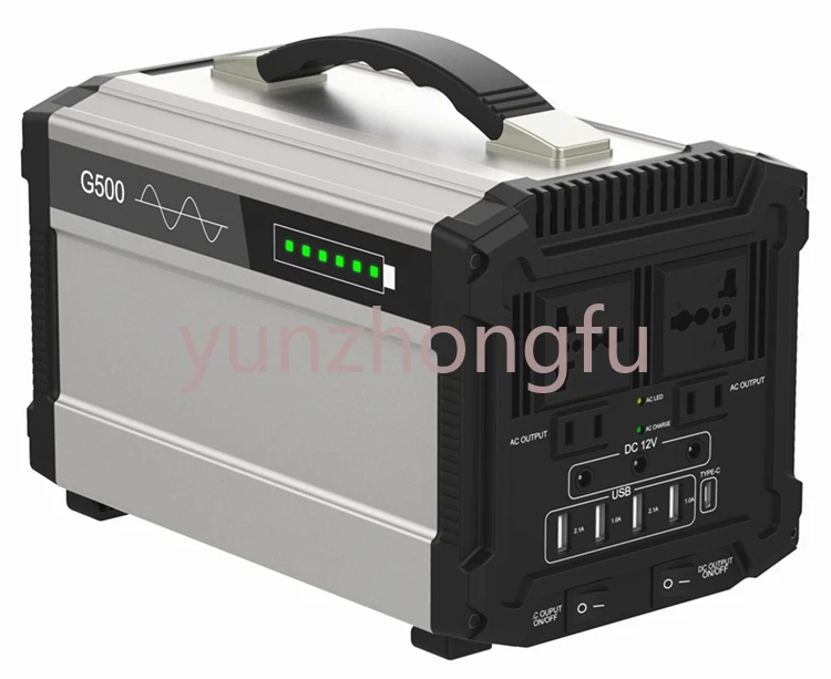 

120000mAh DC12V AC 220V output 1000 watts most powerful solar generator with 12v lithium solar generator portable solar energy