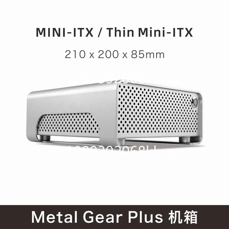Фото MGP полностью алюминиевый корпус mini ITX с блоком питания DC-ATX для сборки ПК своими руками, ультратонкий горизонтальный корпус для ядерного дисплея. №2