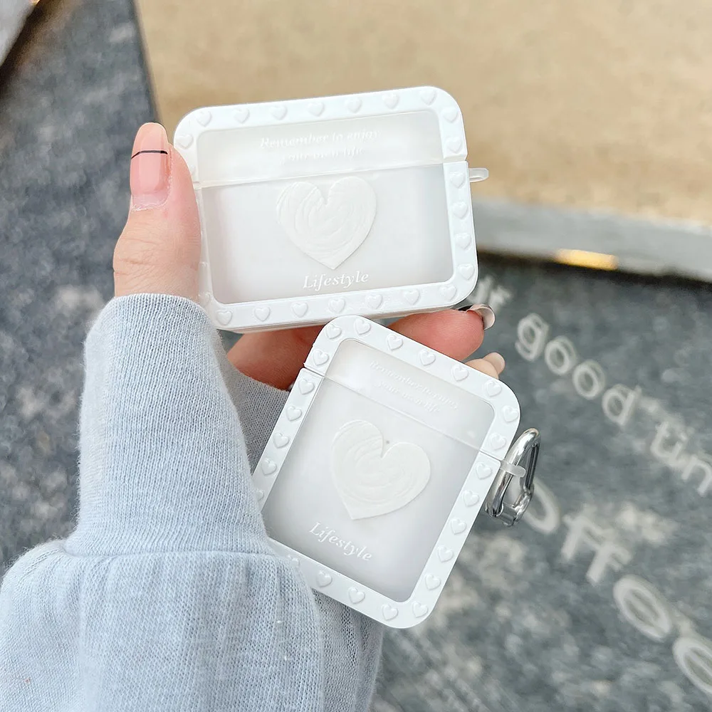 

Чехол с рисунком в виде сердца для Apple AirPods 3 1 2