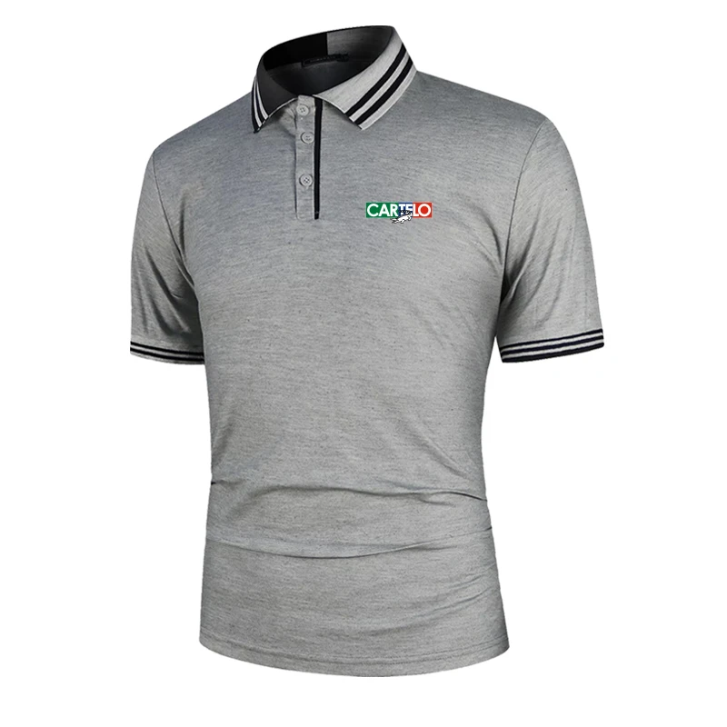 

2022 Crocodile New Polo Shirt Men Summer Stritching Men's Shorts Sleeve Polo Business Clothes Luxury Men Tee Shirt Brand Polos