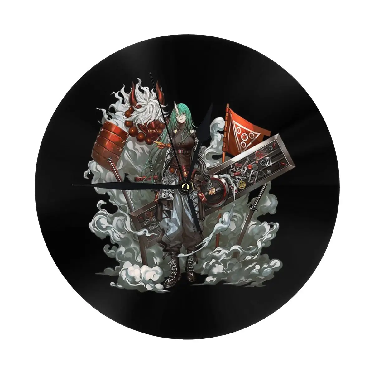 Часы настенные Patrolling Ronin Hoshiguma Skin-наклейки Рыцари